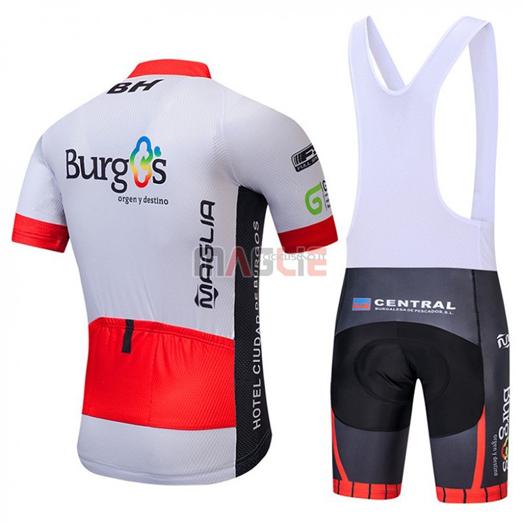 Maglia Burgos BH Manica Corta 2018 Bianco e Rosso